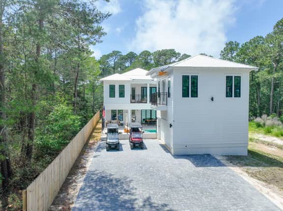 2 Golf Carts! Private Heated Pool! Walk to Beach!