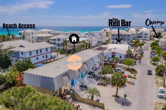 The Hotz Spot to Stay in Grayton Beach w Bikes!